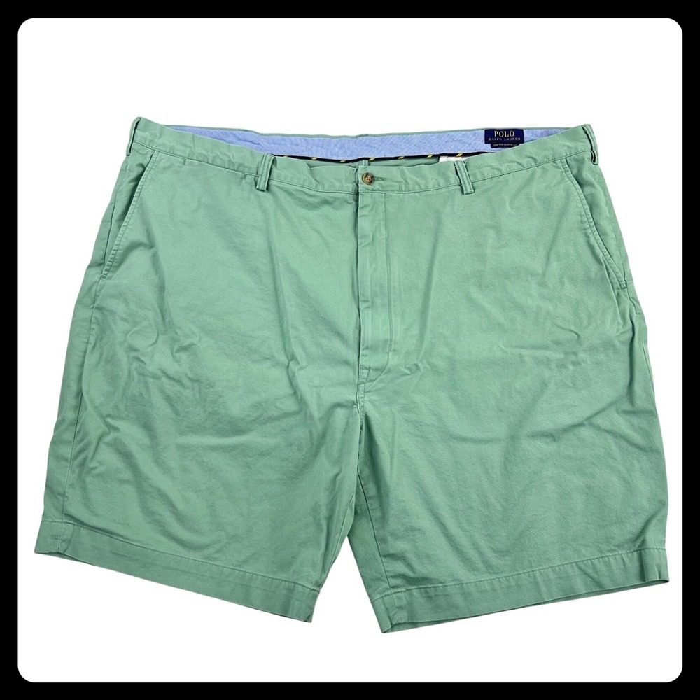 Polo‎ Ralph Lauren Golf Shorts Men's 50 (49) Green Cotton Stretch Classic Fit 9"